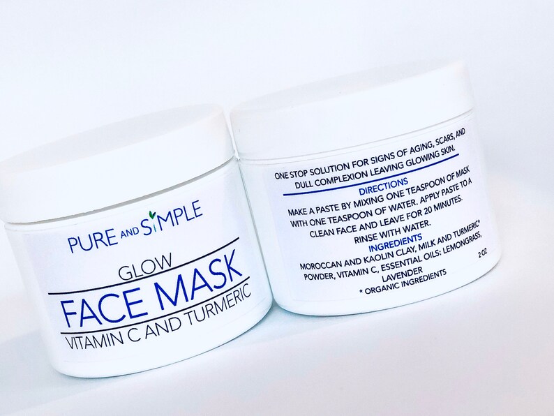 Turmeric Vitamin C Face Mask / AntiAging Face Mask / Acne Etsy