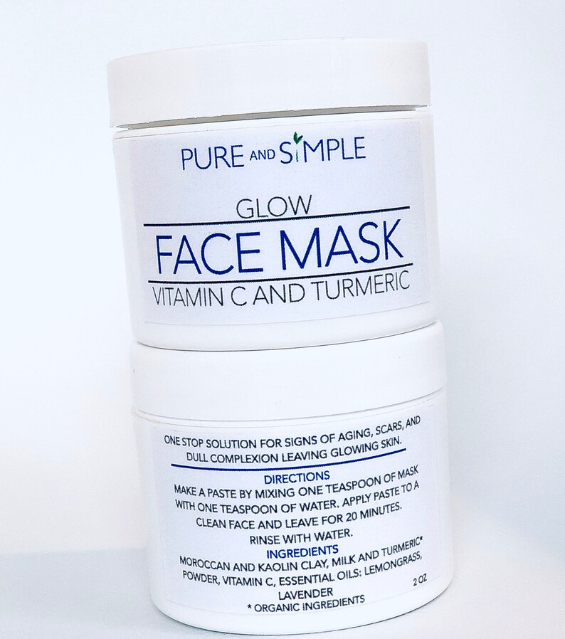 Turmeric Vitamin C Face Mask / AntiAging Face Mask / Acne Etsy