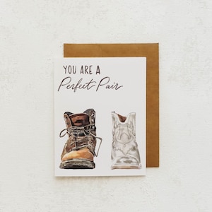 Vous êtes le couple parfait | Bottes, Bottes de cow-girl, Mariage, Faire-part de mariage, Fiançailles, Carte événementielle, Mariage dans une grange