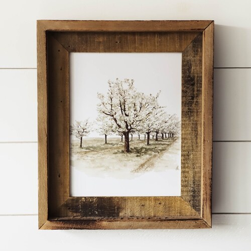 Watercolor Flower Print Spring Home Decor Bouquet Etsy