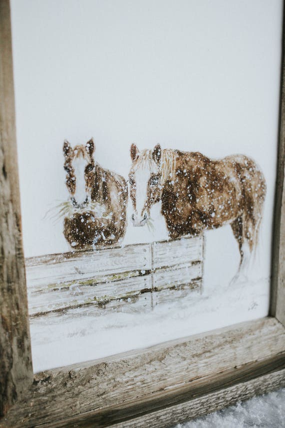Puzzle Cavalli nella neve