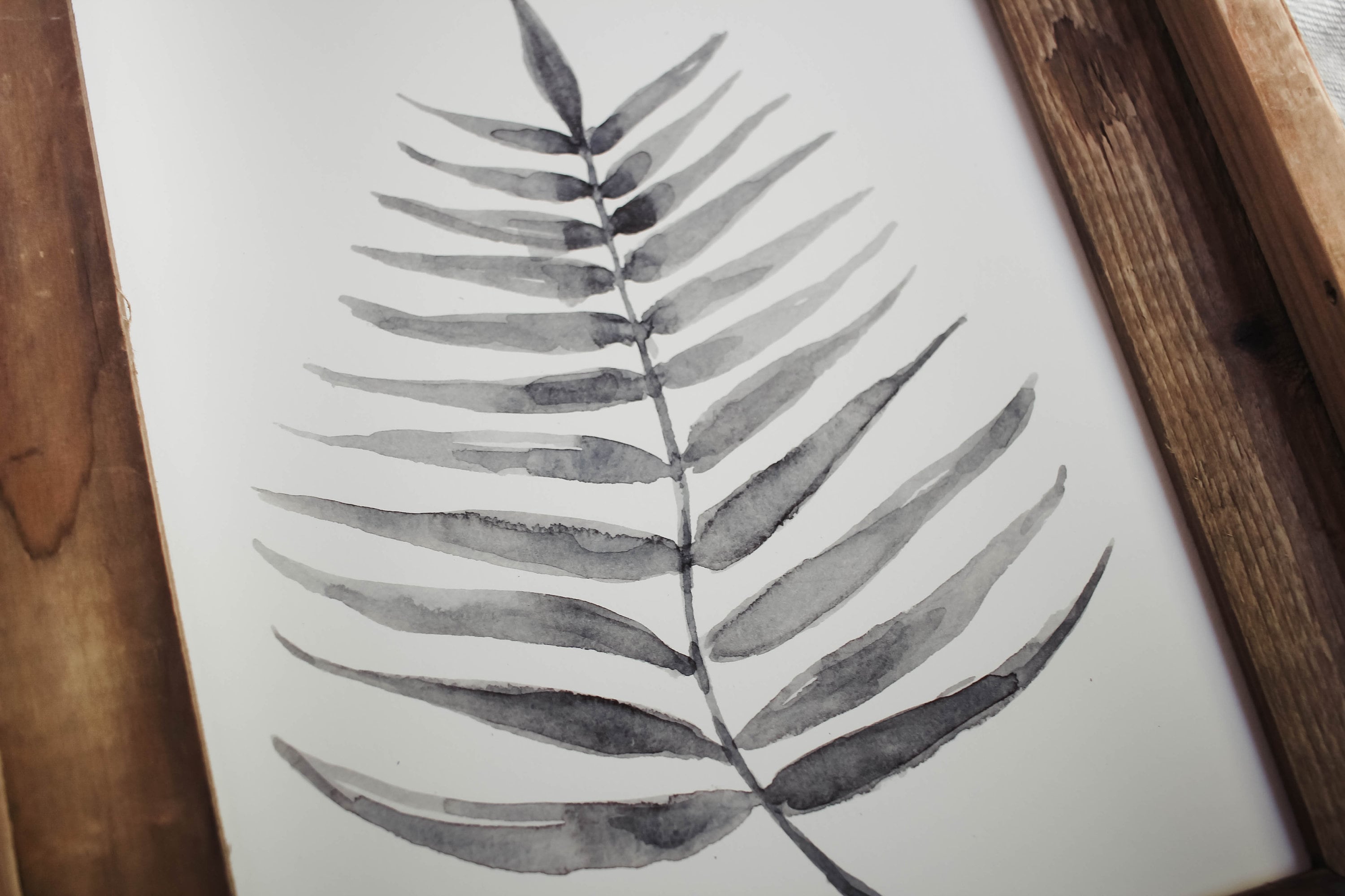 Fern No.1 Fern Print Watercolor Fern Home Decor Modern | Etsy