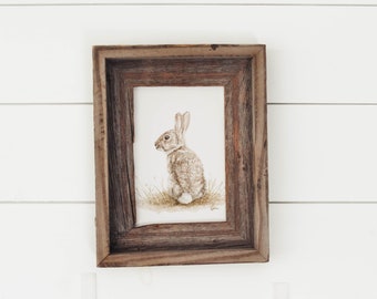 Rabbit Print - Spring Decor, Watercolor Rabbit, Home Decor, Farmhouse Decor, Minimalist, Bunny, Animal Print, Watercolor Painting