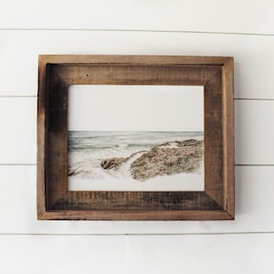 Santa Barbara Shoreside - Watercolor Beach, Home Decor, Ocean Art, Summer Art, Beach Wall Art, Minimalist, Beach Landscape