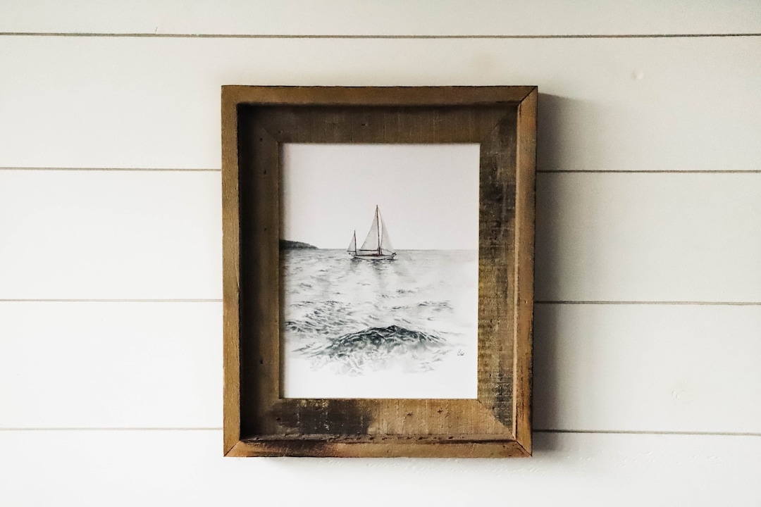 Sailboat Print - Sailboat, Ocean, Watercolor Beach, Beach Art, Wall Art ...