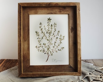 Thyme Print - Watercolor Thyme Painting, Watercolor Print, Home Decor Print, Home Decor, Kitchen Print, Herb, Herb Painting, Print