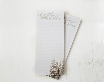 Among The Trees Magnet Notepad - Magnet Notepad, Grocery List, To Do List, Notepad, List Pad, Kitchen Notepad, Writing Pad