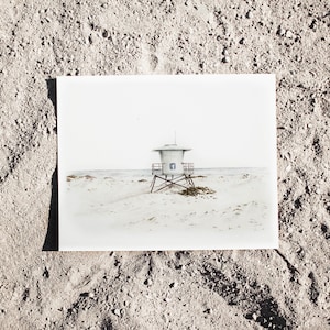 Lookout Point Print - Life Guard Tower, Beach, Beach Decor, Summer Decor, Summer Print, Beach Print, Watercolor Painting, Watercolor Print