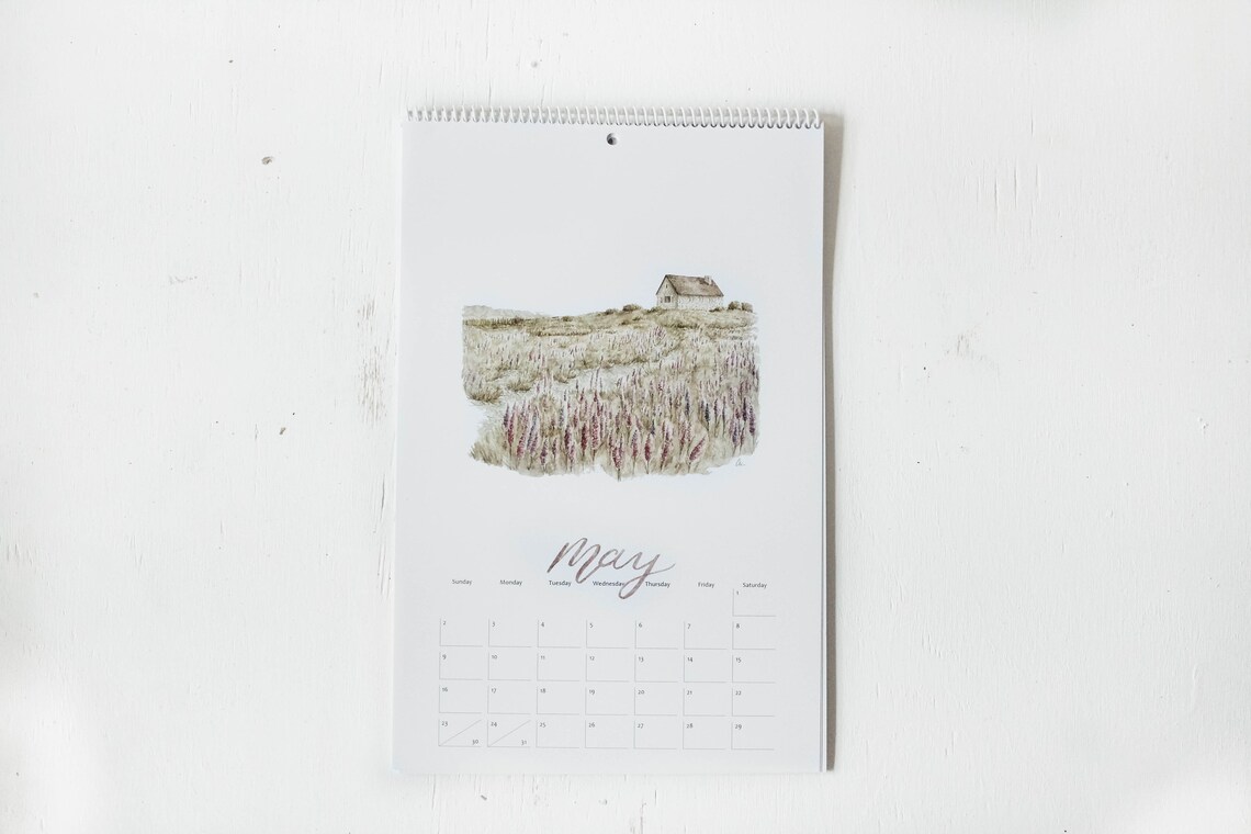 Simply Tranquil 2021 Wall Calendar Spiral Bound Calendar Etsy