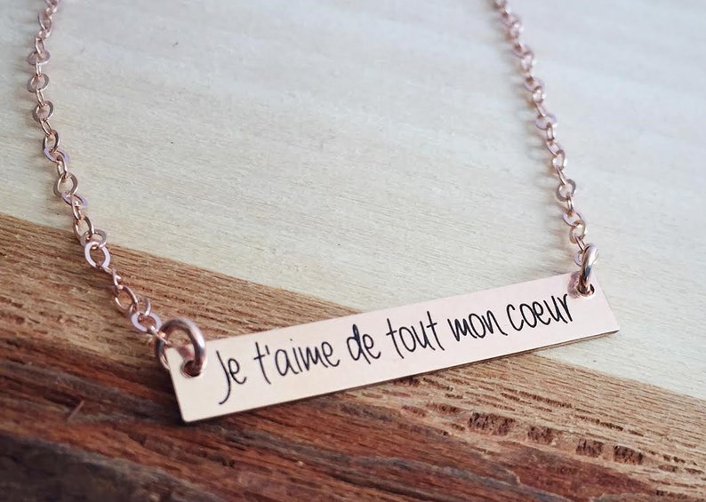 Custom Handwriting Jewelry Handwritten Gift From Kid Name Bar Etsy Custom handwriting jewelry handwritten gift from kid name bar etsy