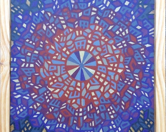 Wheel Mandala City Painting