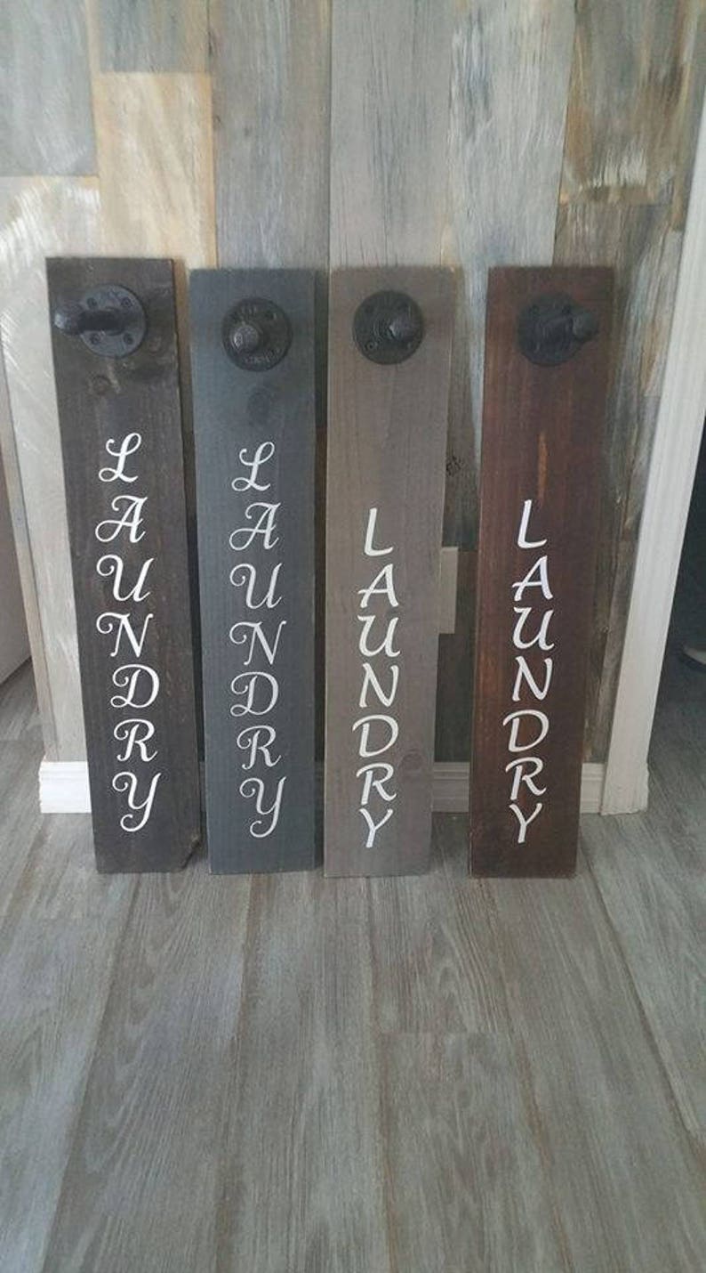 Pipe laundry hanger industrial laundry farmhouse pipe Etsy