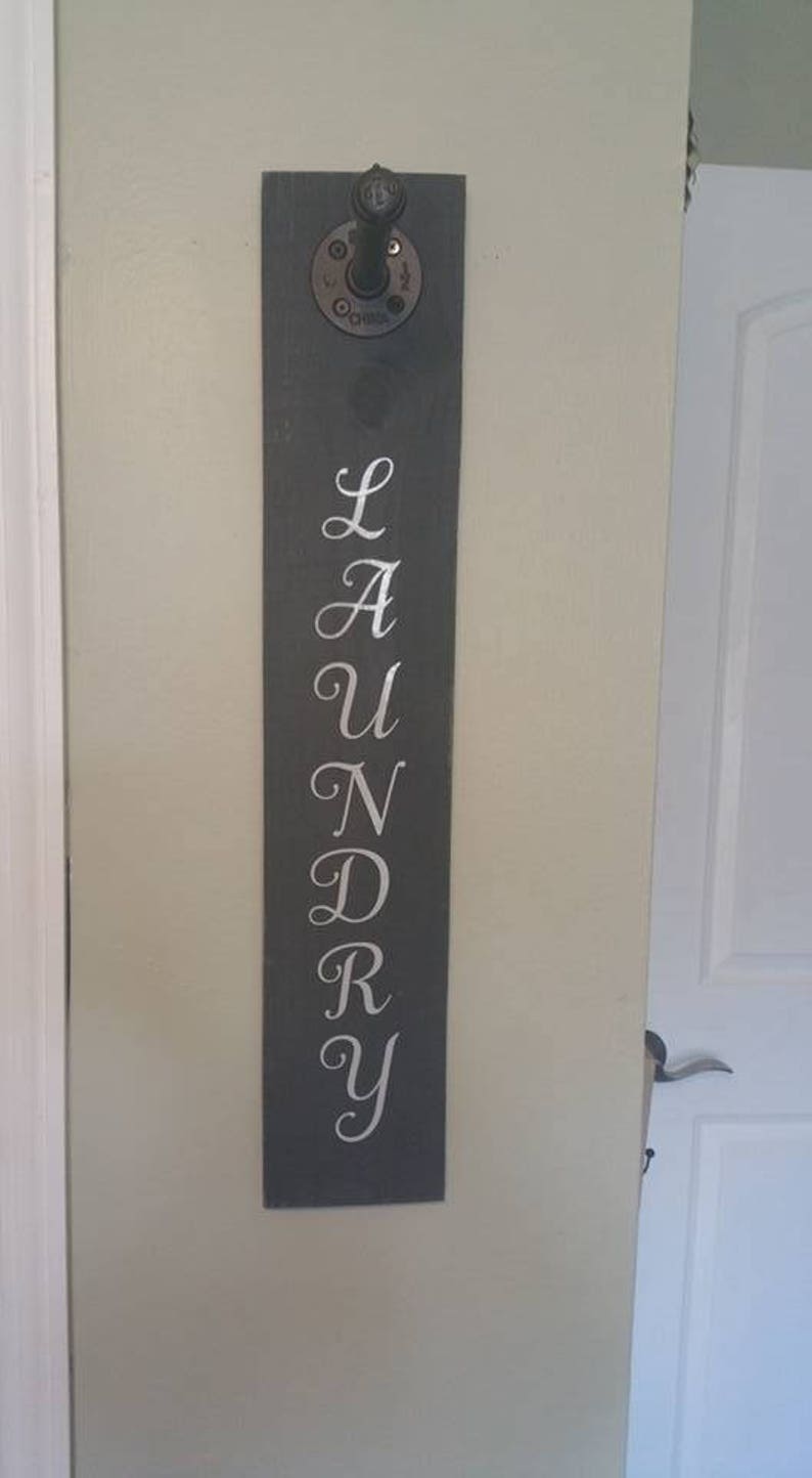 Pipe laundry hanger industrial laundry farmhouse pipe Etsy