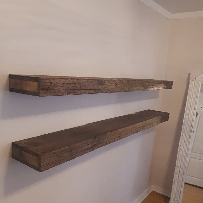 Faux Beam Floating Shelves Etsy