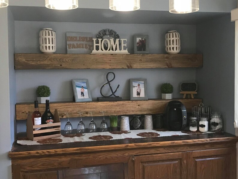 Faux Beam Floating Shelves Etsy