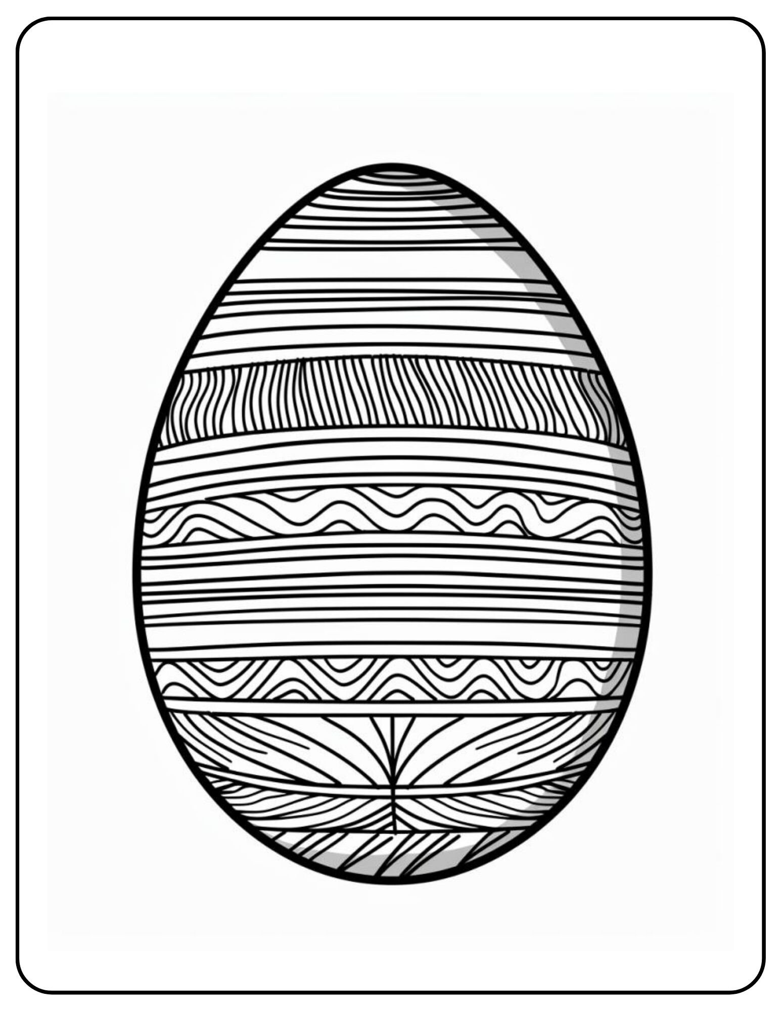 Easter Egg Coloring Pages | 53 Egg Designs | *instant Download | Spring ...
