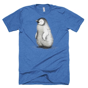 Arctic Penguin T Shirt - Penguin Tee - Happy Penguin Shirt - Unisex Bella Canvas T Shirt  - Item 1045