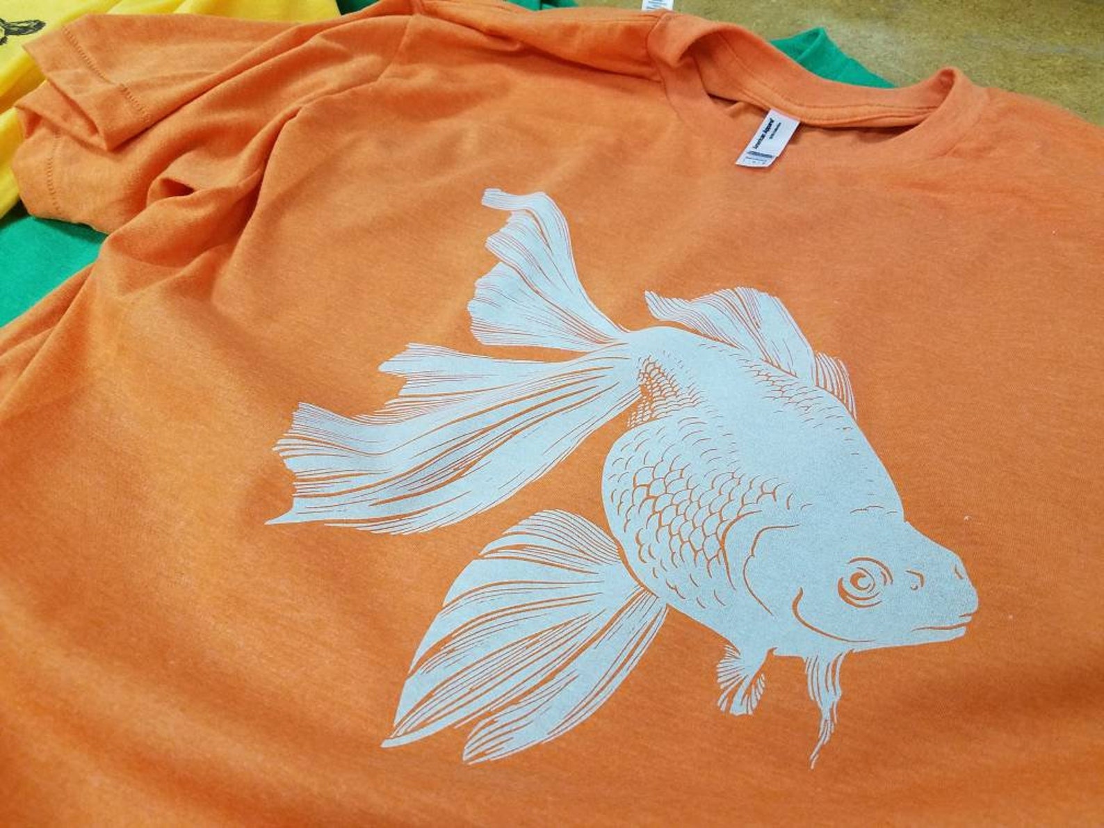 Goldfish T Shirt Fish Tee Swimming Fish Tee Goldfish Pet | Etsy