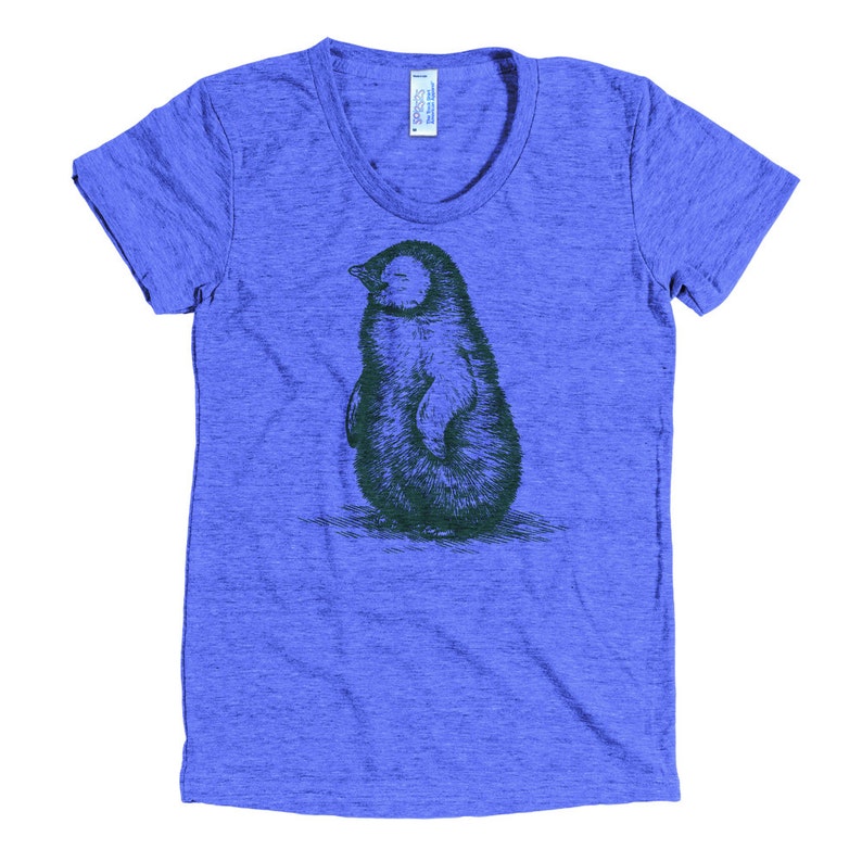 Arctic Penguin T Shirt Penguin Tee Happy Penguin Shirt Etsy