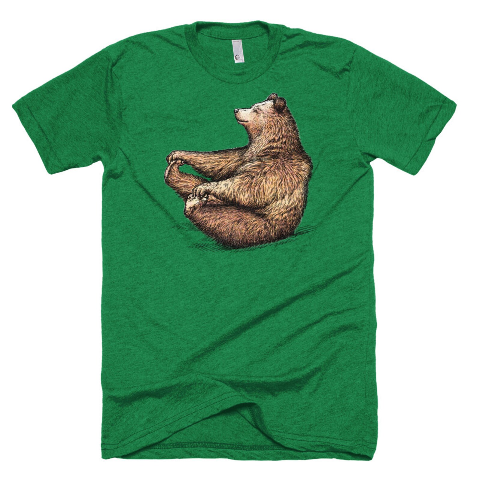 Playful Bear T Shirt Brown Bear Tee Shirt Funny Bear Shirt Etsy