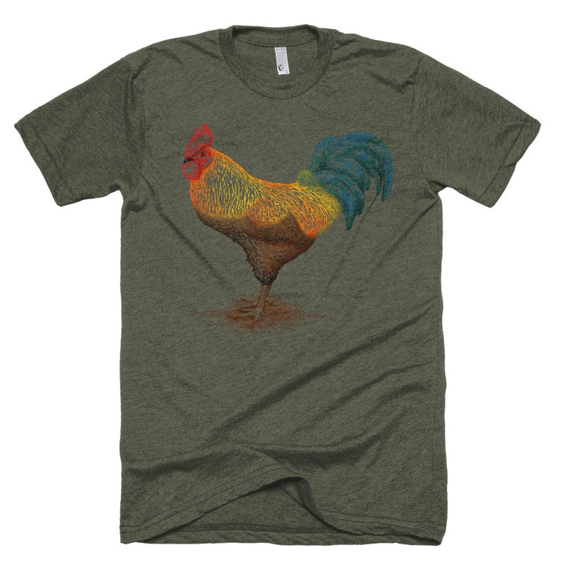 Rooster T Shirt Vegan Farm Animal Rooster Rescue Shirt - Etsy