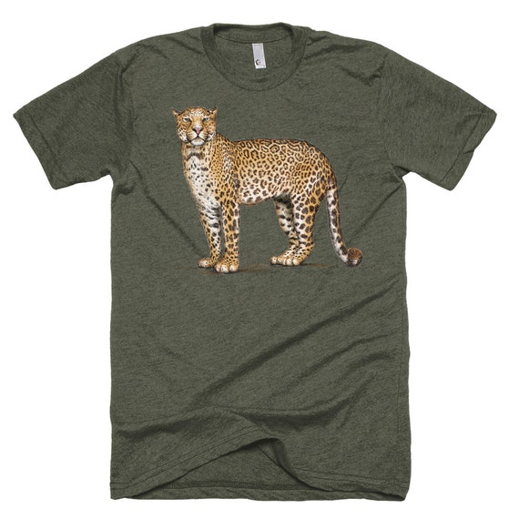 Wild Cat T Shirt  - Leopard Tee Shirt - Big Cat Lover Tee - Jungle Cat Tee - Unisex Bella Canvas T Shirt  - Item 1028