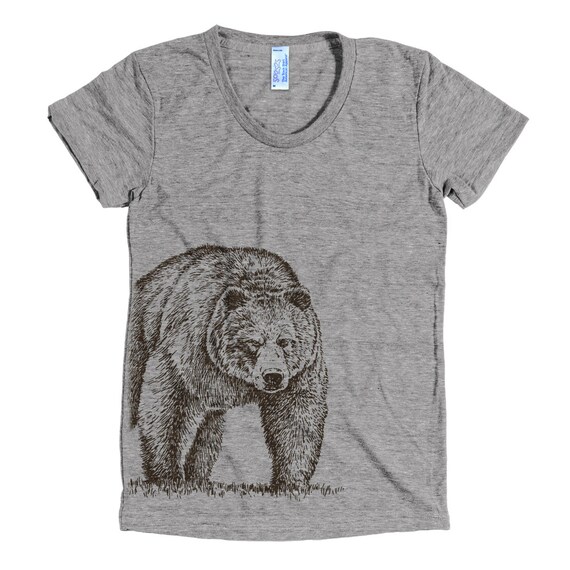 Grizzly Bear T Shirt Brown Bear Tee 