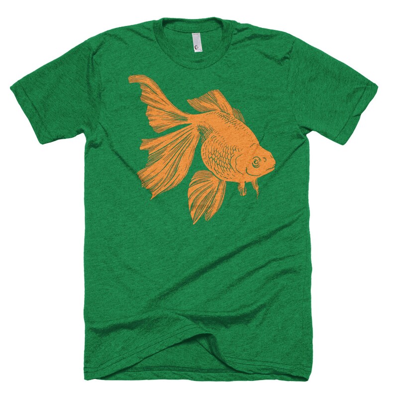 Goldfish T Shirt Fish Tee Swimming Fish Tee Goldfish Pet Etsy