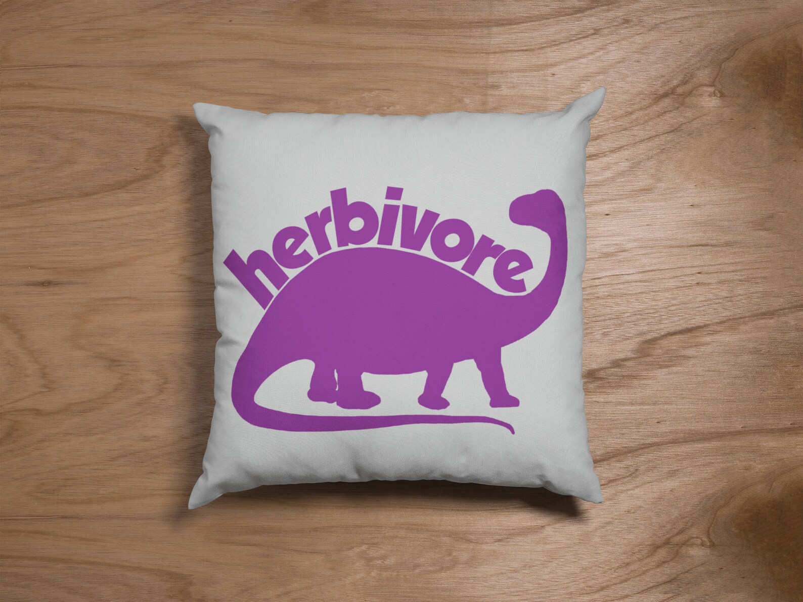 Herbivore Dinosaur Pillow Cover Dinosaur Funny Pillow Etsy