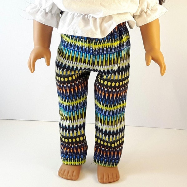 Multi Color Fashion Leggings for 18 Inch Doll