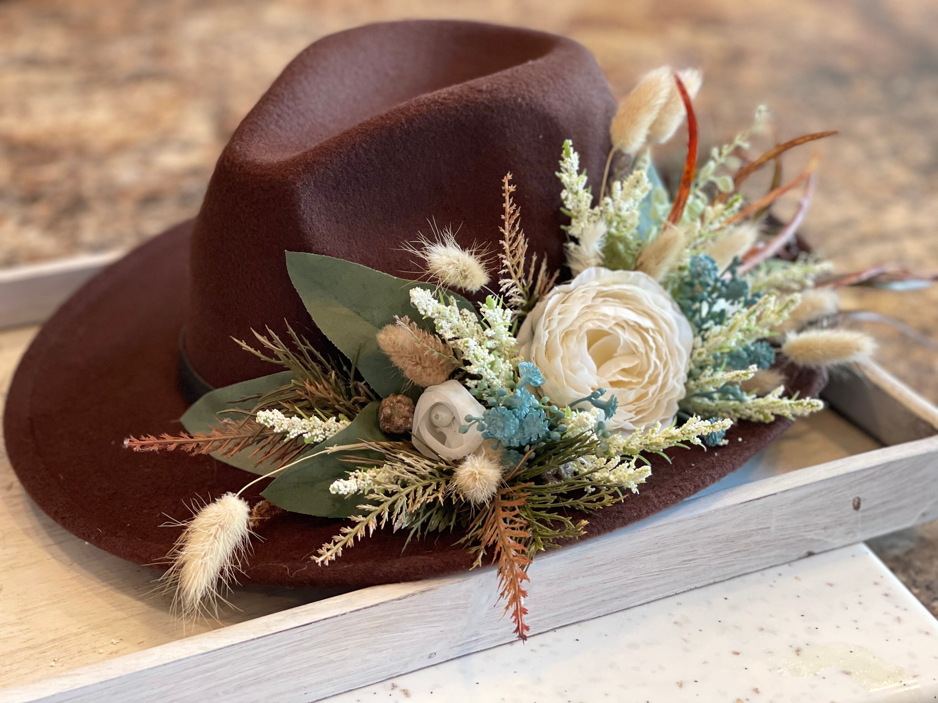 Cowboy Hat Boho Hat Western Bride 
