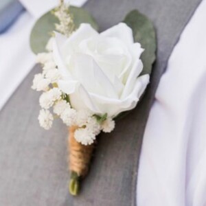 Grooms Boutonnière, Groomsmen Boutonnières, Best Man, Groomsmen
