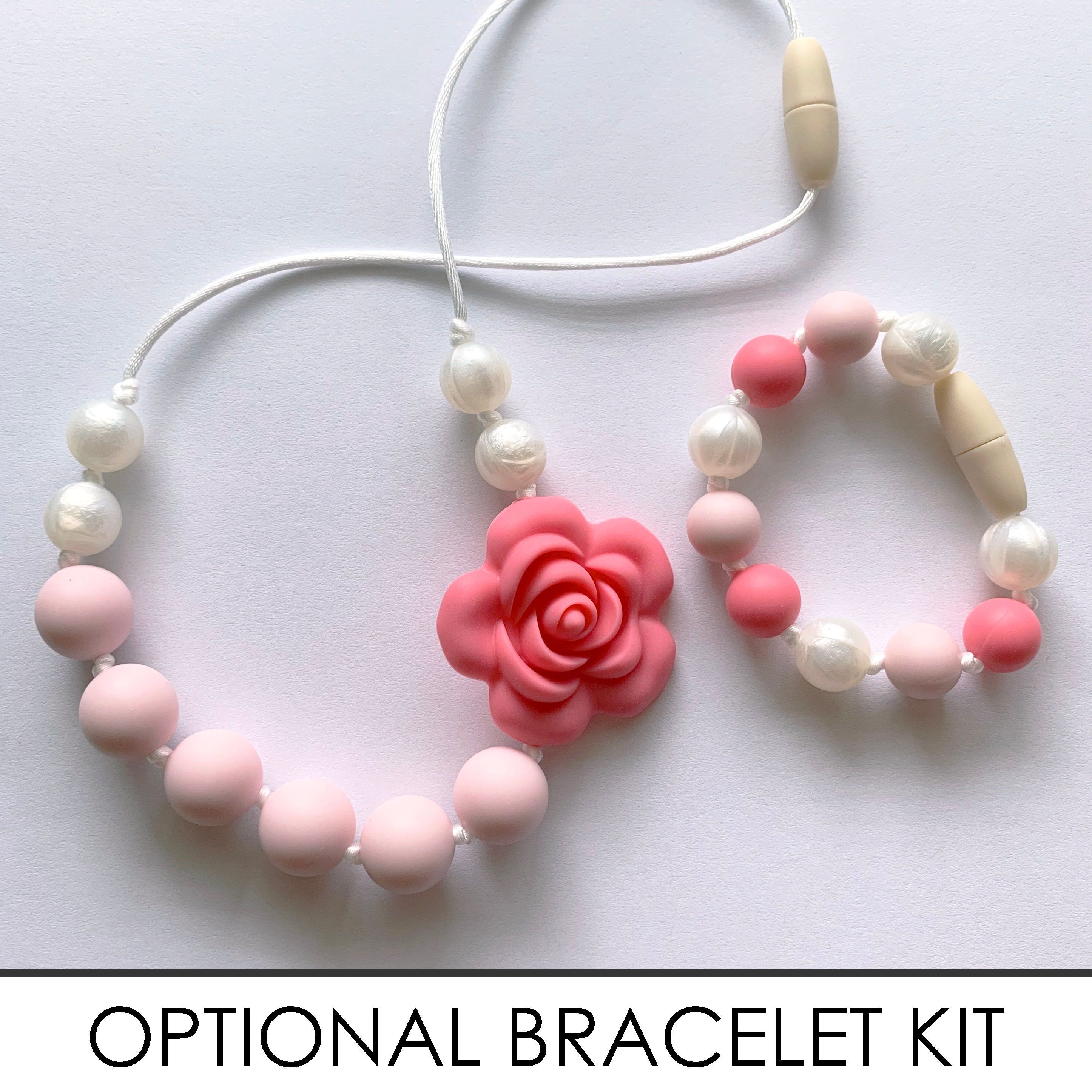 Silicone DIY Beaded Necklace Craft Kit CHOOSE Color Girl Etsy