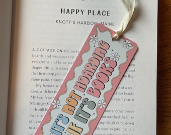 It’s Not Hoarding If It’s Books Bookmark | Sublimation Aluminum Bookmark | Bookish Gift