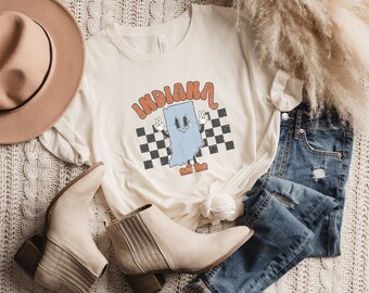 Retro Indiana Shirt | Unisex State Pride Tee