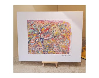 Get Well Soon - original oil pastel painting