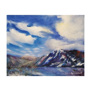 Watchful - original impressionist painting of the Cascade Mountains in the Pacific Northwest