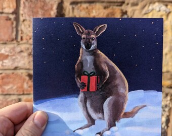 Wallaby Christmas Card