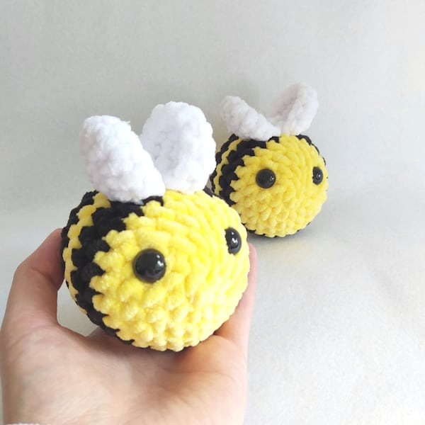 Abejorro de ganchillo, regalos de abeja de peluche de abeja de ganchillo, abejas amarillas y negras, pequeños regalos de abeja, regalo de amante de las abejas, abeja Amigurumi, abeja Kaytedid,