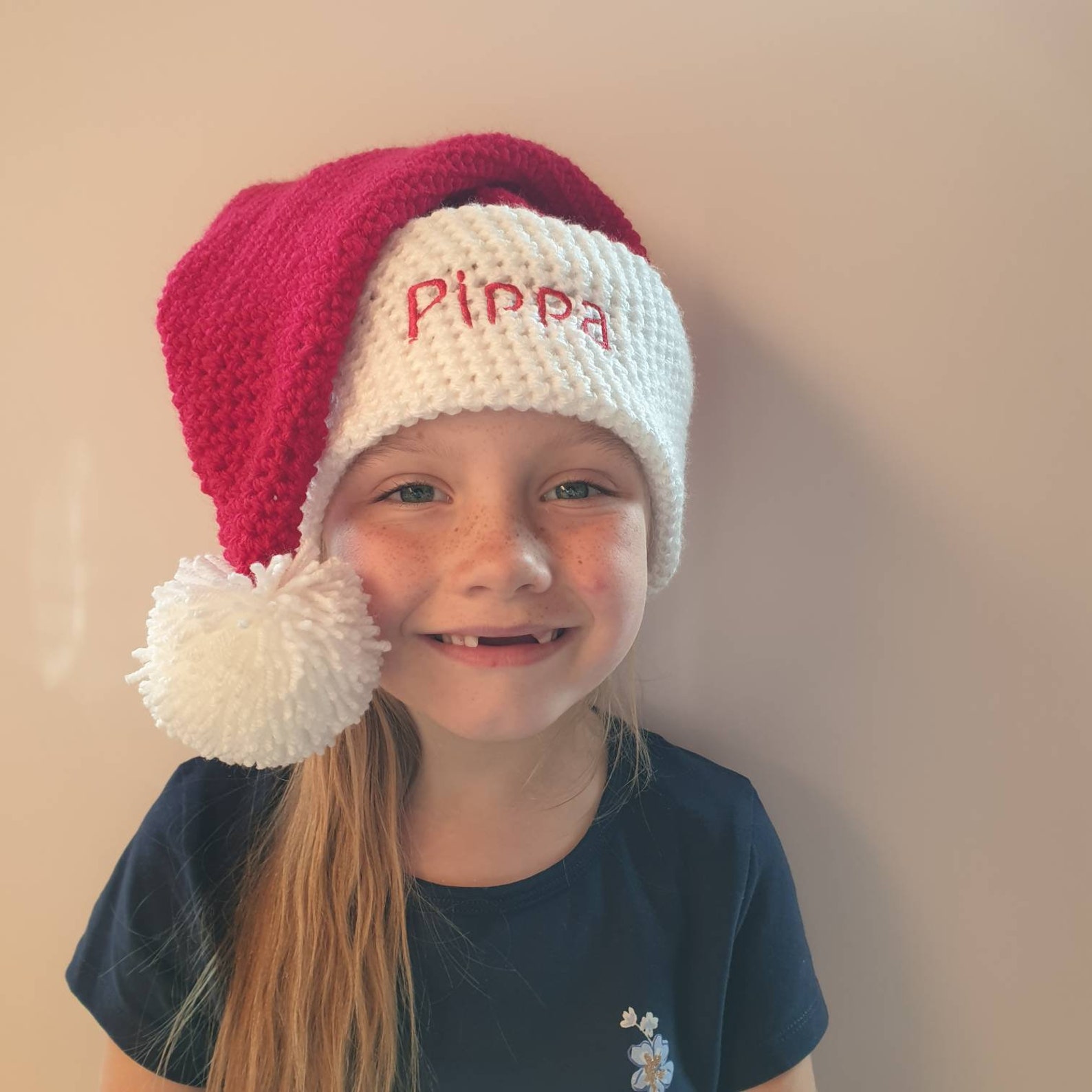 Personalised Christmas Hat Santa Hats Personalized Santa Hat Etsy