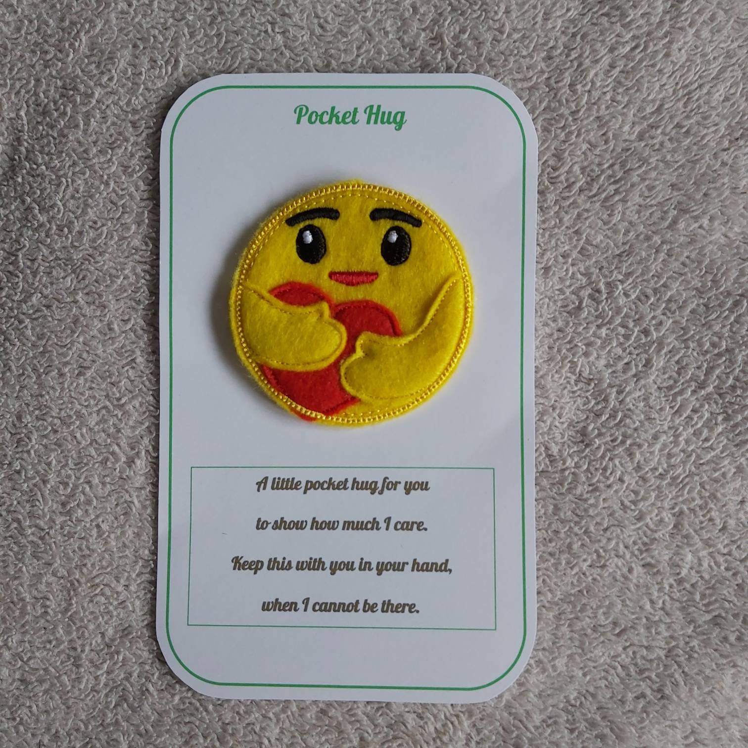 Pocket Hug Token Pocket Hug Keyring Pocket Heart Pocket Hug Etsy UK
