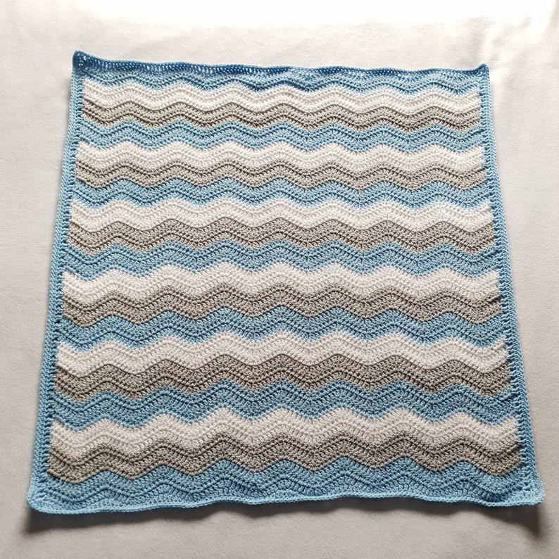 Crochet Blue Baby Blanket Crochet Blankets for Sale Baby Etsy UK
