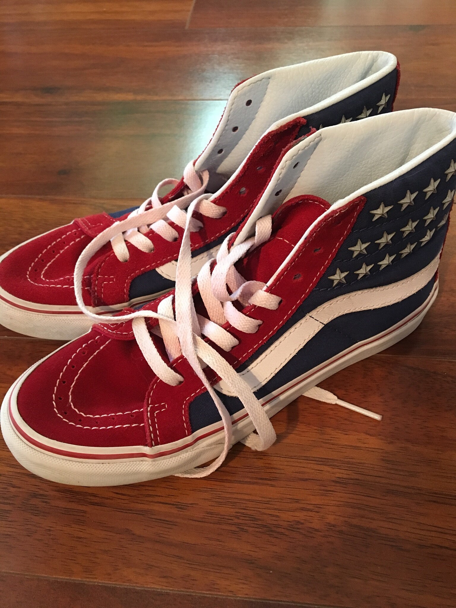 high top red vans womens