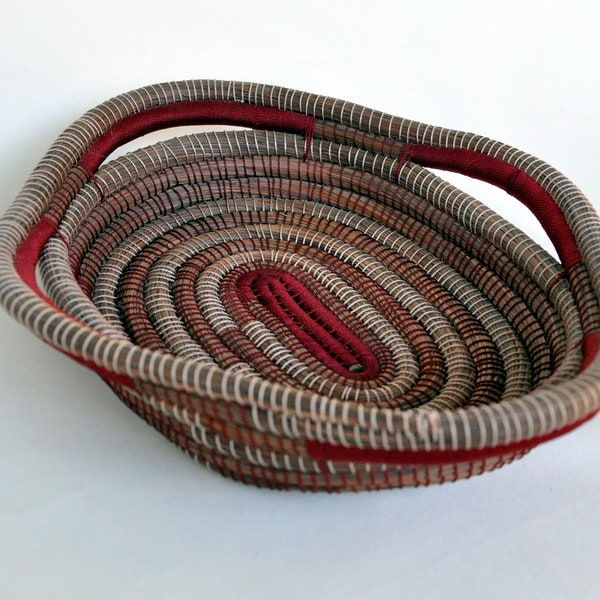 Woven Reed Basket Etsy