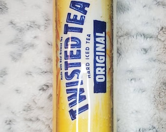 Twisted Tea Tumbler | Never Hit So Hard | Smack Me | Personalized Tumbler | Wrapped Stainless Steel Tumbler |
