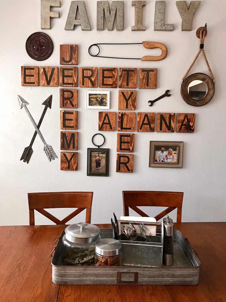 Oversized Scrabble Tiles Scrabble Wall Art Scrabble Tiles | Etsy
