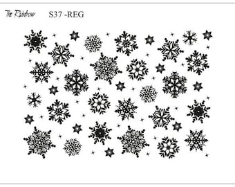 S37 - Snowing - THERAINBOW Silkscreen for polymer clay, Silk Screen, Silkscreens,Polymer Clay Tools, Ecran en soie, fimo, kato, tool