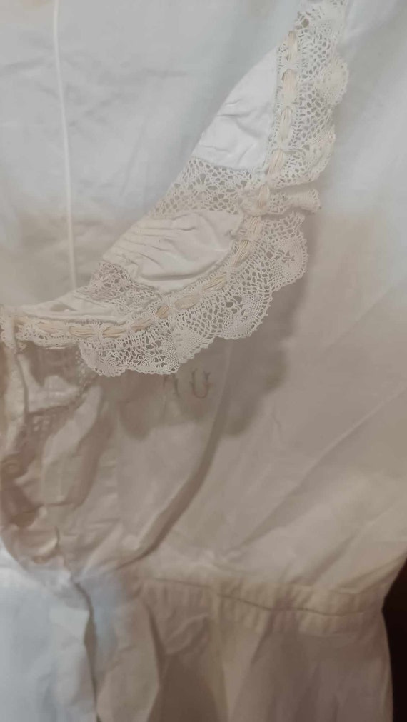 antique french lace corset cover camisole lingeri… - image 2