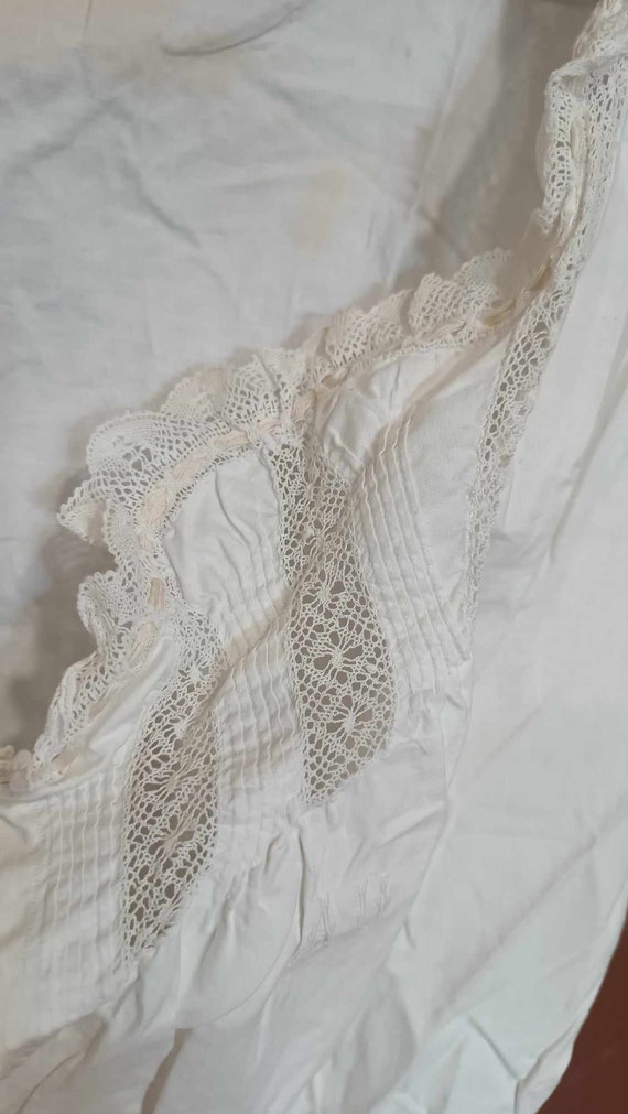 antique french lace corset cover camisole lingeri… - image 9