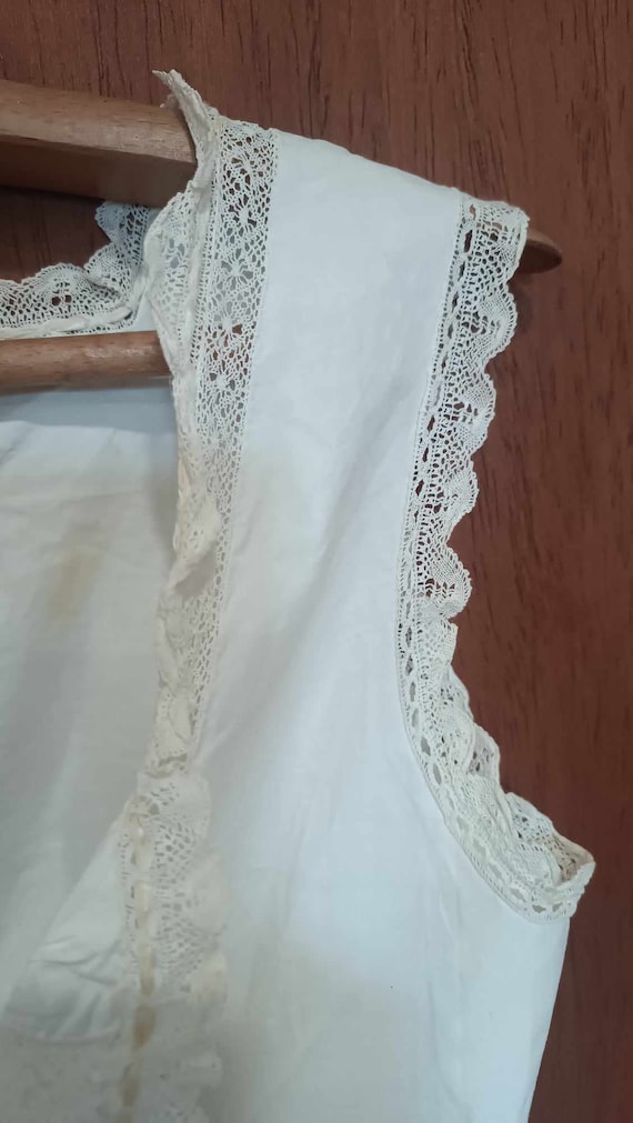 antique french lace corset cover camisole lingeri… - image 8